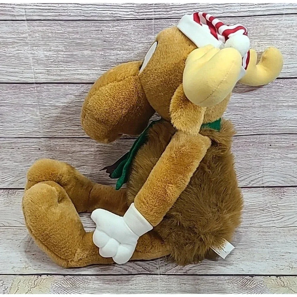 Vintage Macys Limited Edition Plush Christmas Bullwinkle Stuffed Moose Brown 21" - Picture 3 of 7